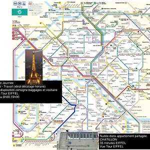Eiffel Citea Access Dayroom Espace Sans Nuitee Et Partagee Chatillon Nuitee -- Repos Journee Ou Espace Travail 8-19h Proche Tour Eiffel Ou Usage Bureau A L'heure En Journee -- Nuitee Chatillon Avenue Séjour chez l'habitant Paris